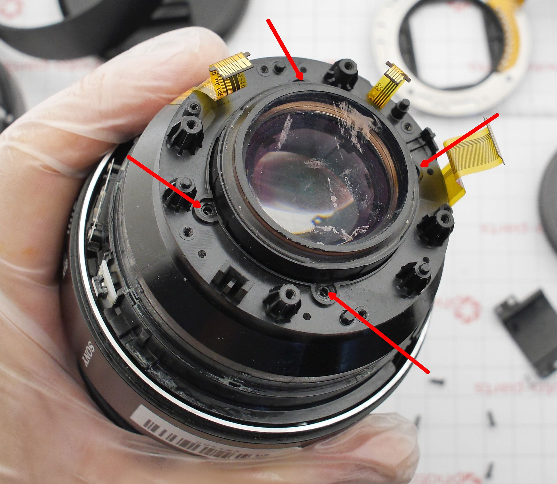 Розбирання і ремонт Sony FE Planar T* 50mm F1.4 ZA